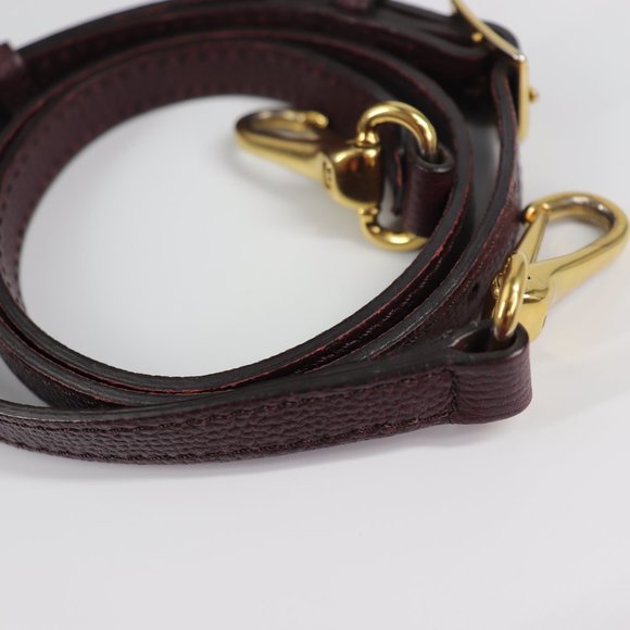 BURBERRY Grainy Calfskin House Check Medium Banner Tote Mahogany Red - Picture 9 of 16